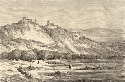 Arcos de la Frontera, Cadice, illustrazione da 